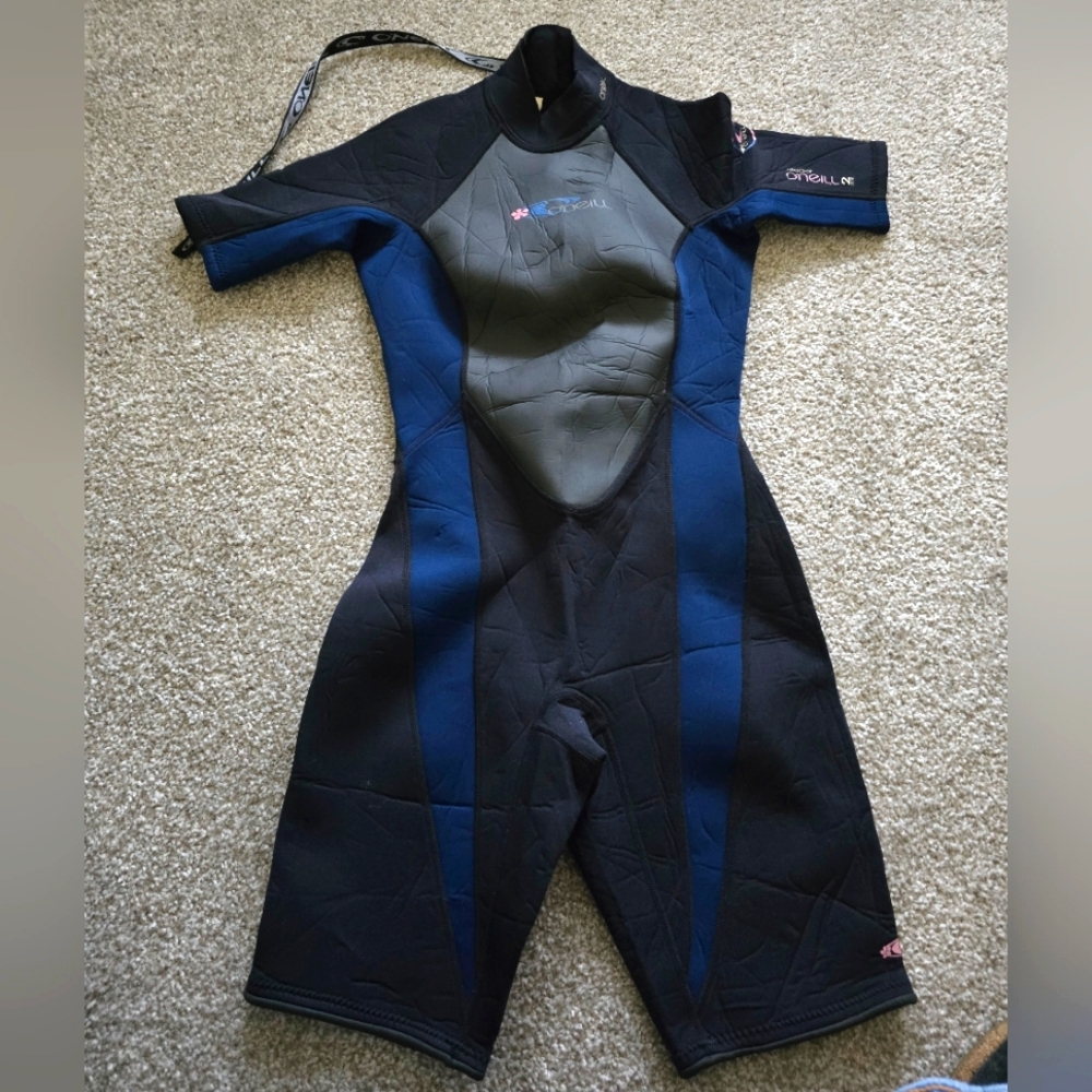 O'Neill Black and Blue Wetsuit